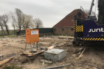 Nieuwbouw dubbele stolpboerderij  te Kwadijk