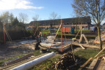 Nieuwbouw tuinhuis met veranda te Grootebroek
