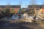Nieuwbouw tuinhuis met veranda te Grootebroek