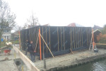 Nieuwbouw tuinhuis met veranda te Grootebroek