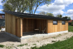 Nieuwbouw zonneschuur 