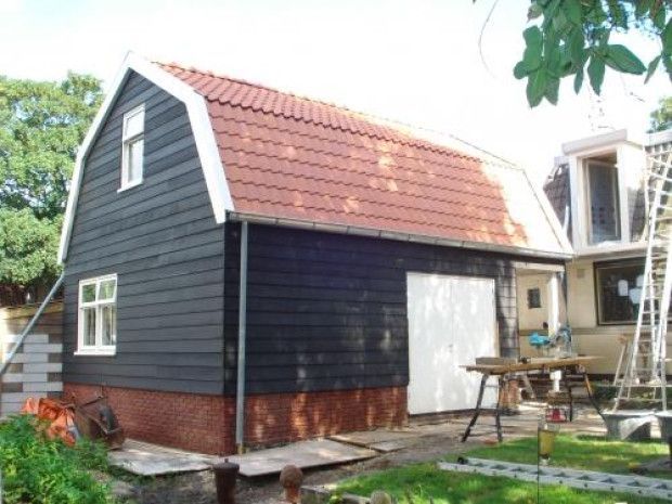 Nieuwbouw schuur aan De knokkel Andijk