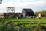 Nieuwbouw van stolpboerderij aan de Vrouweweg in Beemster